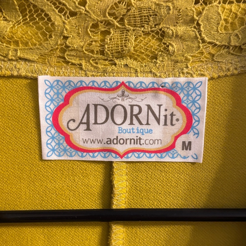 Adorn Women's Yellow Utility Jacket - Picture 2 of 3